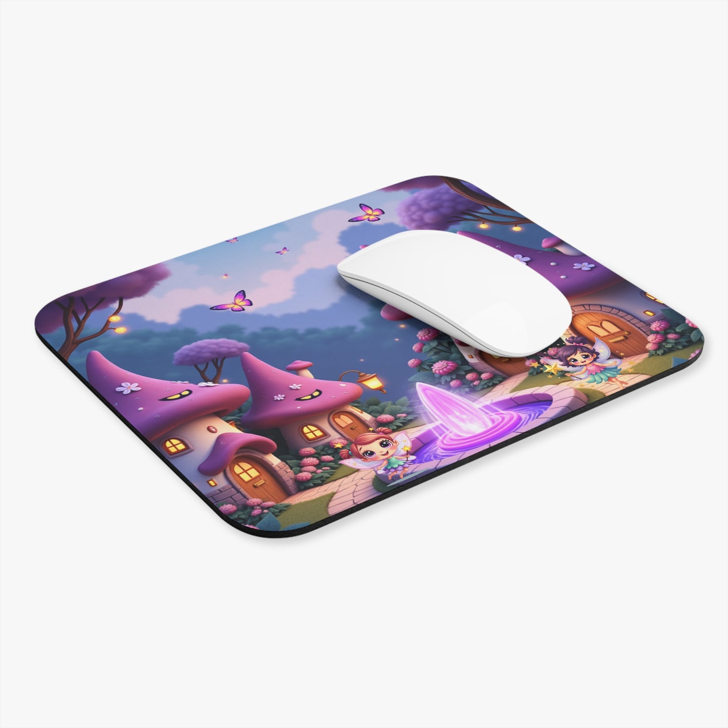 Mouse Pad - Fairy Town World Fun and Dreamy Design