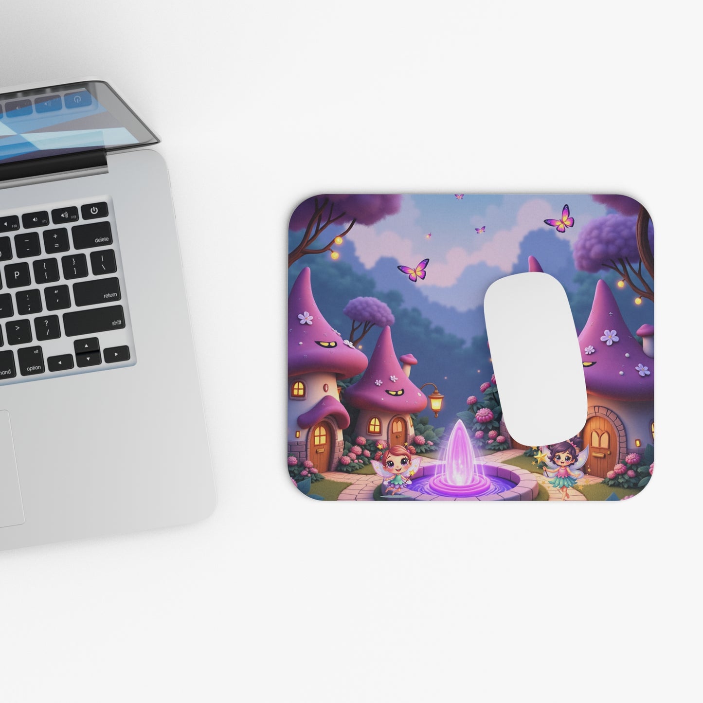 Mouse Pad - Fairy Town World Fun and Dreamy Design