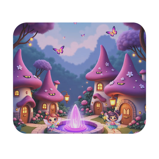 Mouse Pad - Fairy Town World Fun and Dreamy Design